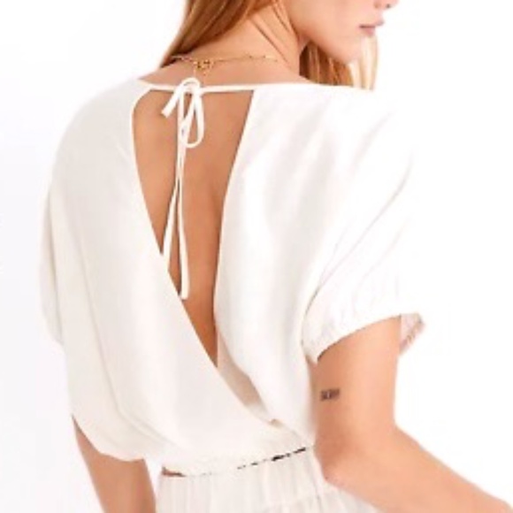 Madewell Tops - Madewell linen blend Michele Bubble top